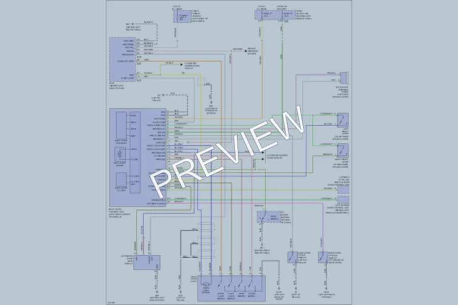 2005 Nissan Quest Trunk Tailgate Fuel Door wiring diagram preview