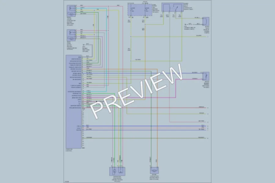 2005 Nissan Titan Air Conditioning wiring diagram preview