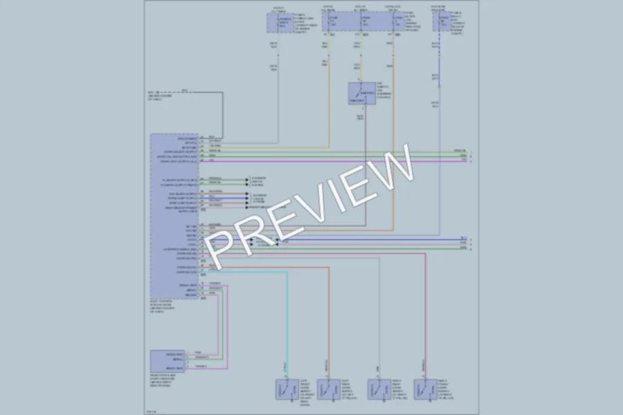 2005 Nissan Titan Power Door Locks wiring diagram preview