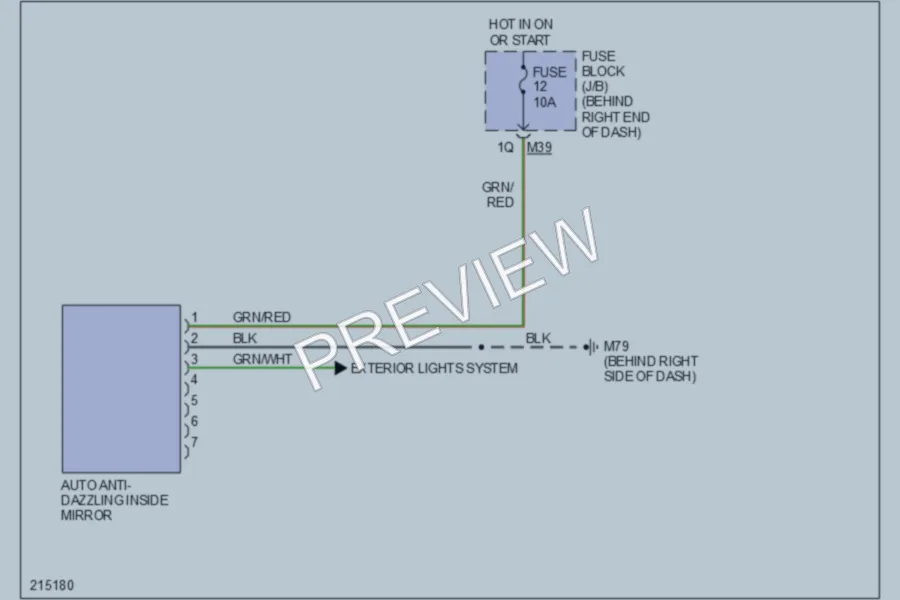2005 Nissan Titan Power Mirrors wiring diagram preview