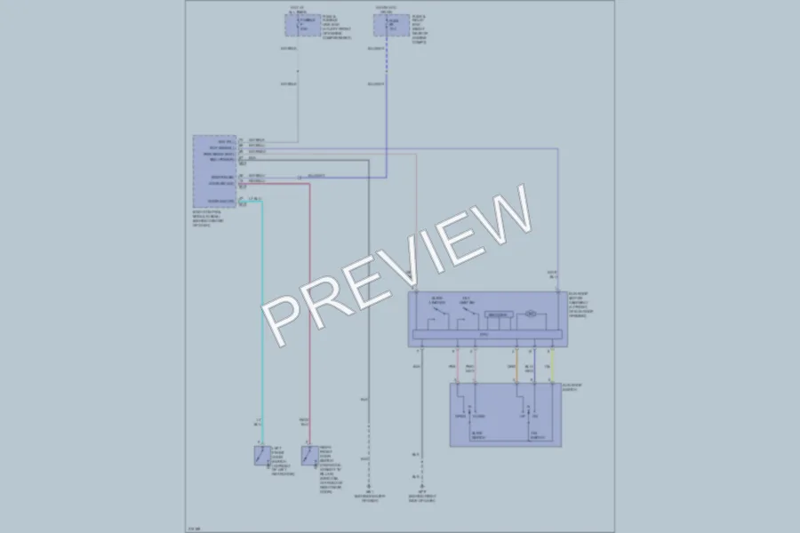 2005 Nissan Titan Power Top Sunroof wiring diagram preview