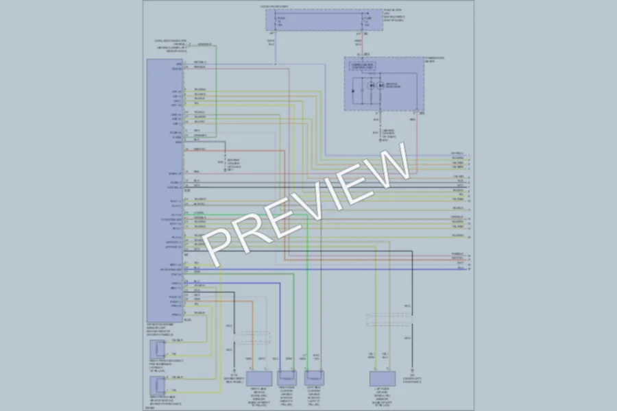 2005 Nissan Titan Supplemental Restraints wiring diagram preview