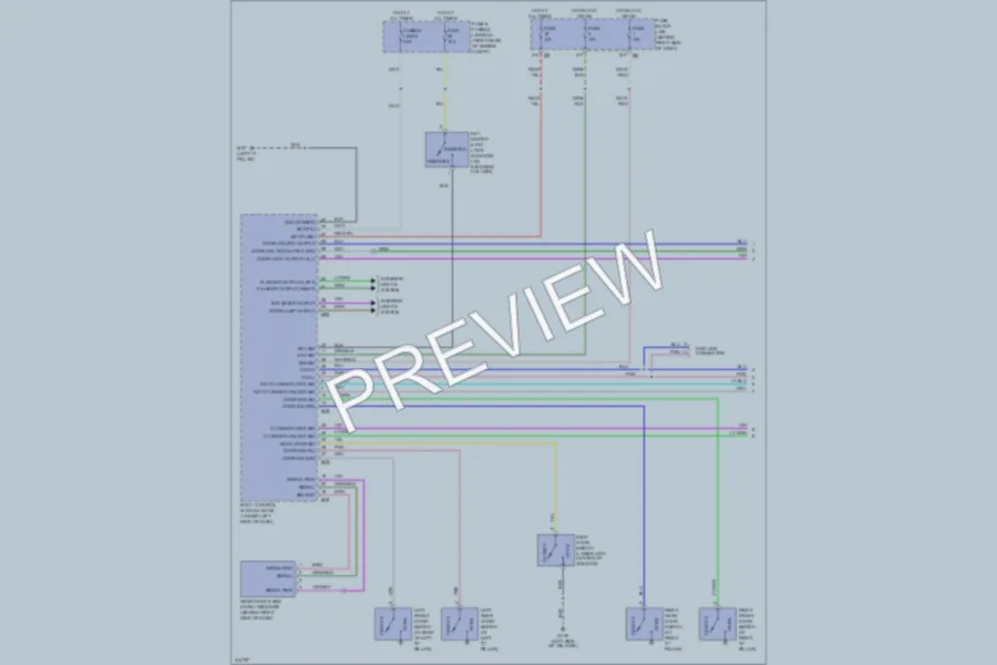 2005 Nissan Xterra Power Door Locks wiring diagram preview