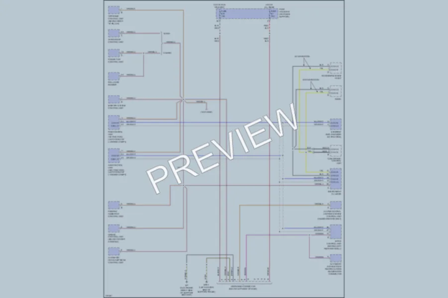 2005 Porsche 911 Computer Data Lines wiring diagram preview