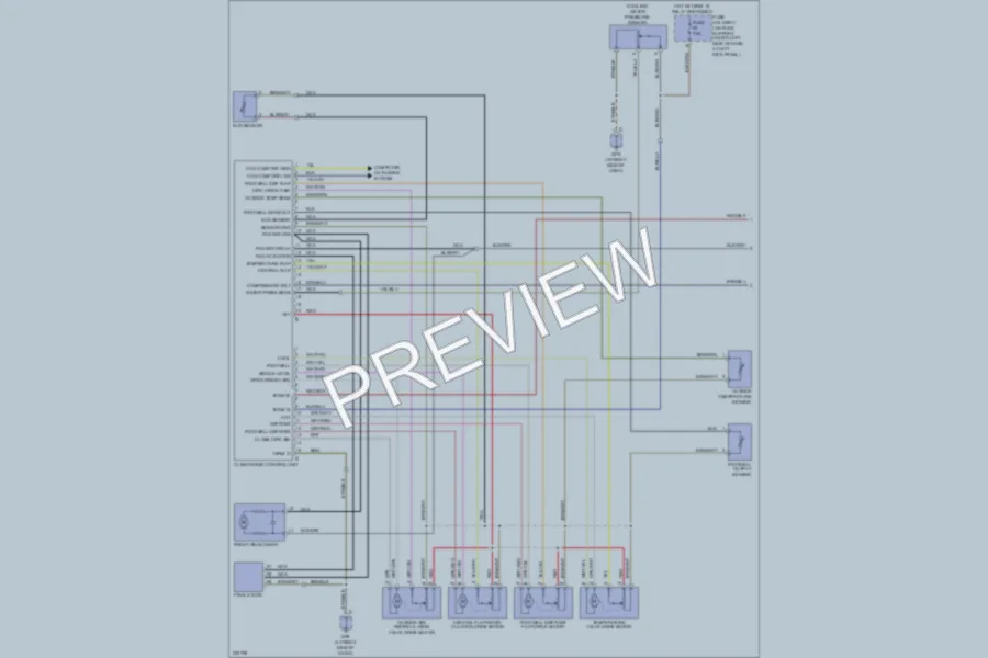 2005 Porsche Boxster Air Conditioning wiring diagram preview