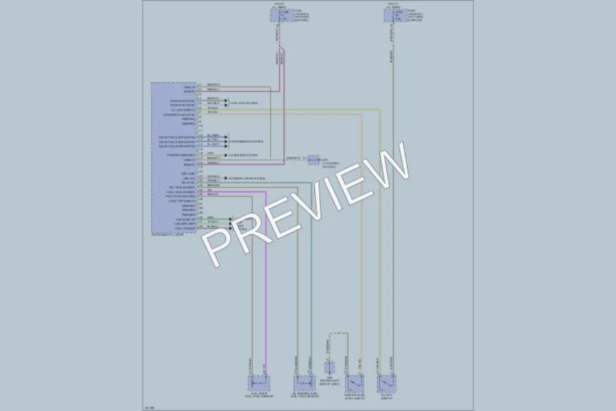 2005 Porsche Boxster Instrument Cluster wiring diagram preview