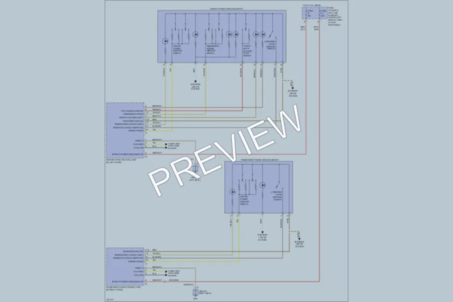 2005 Porsche Boxster Power Windows wiring diagram preview