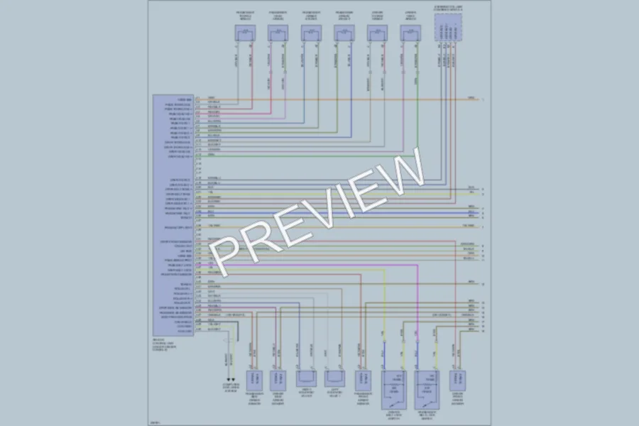 2005 Porsche Boxster Supplemental Restraints wiring diagram preview