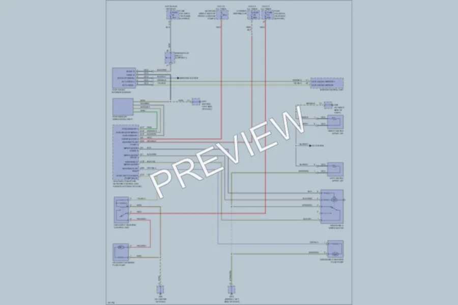 2005 Porsche Boxster Wiper Washer wiring diagram preview
