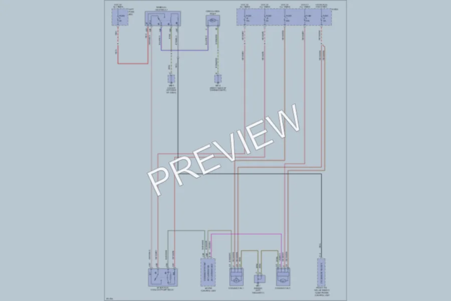 2005 Porsche Cayenne Cooling Fan wiring diagram preview