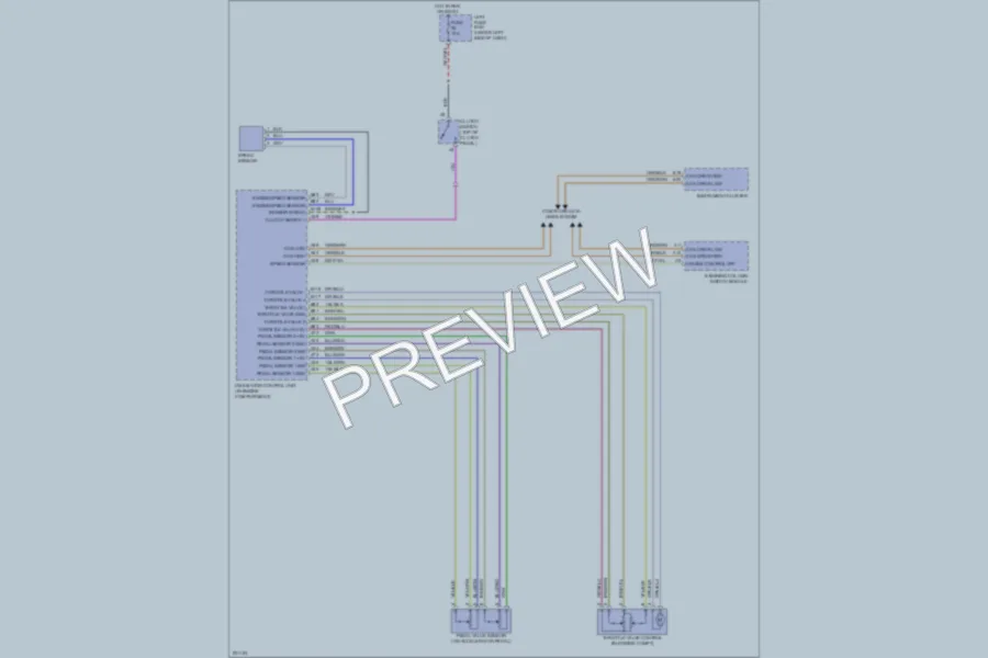 2005 Porsche Cayenne Cruise Control wiring diagram preview