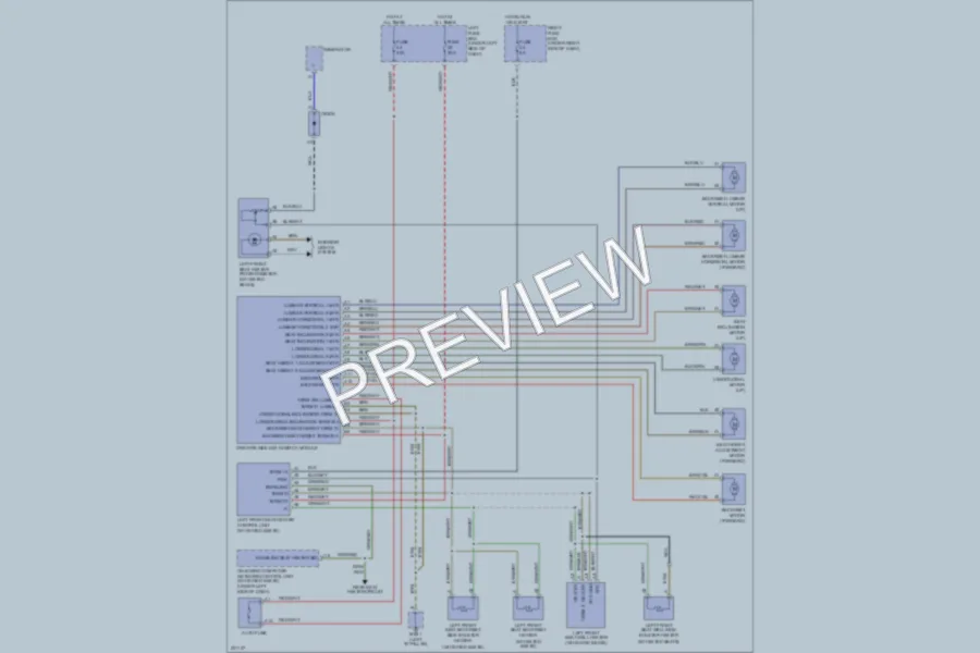 2005 Porsche Cayenne Power Seats wiring diagram preview