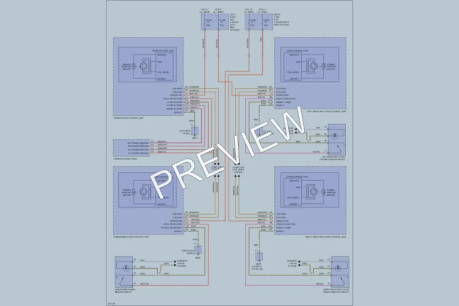 2005 Porsche Cayenne Power Windows wiring diagram preview