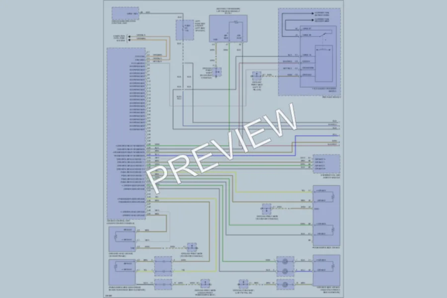 2005 Porsche Cayenne Supplemental Restraints wiring diagram preview