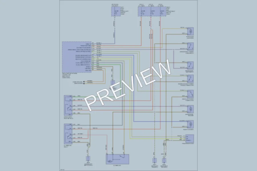 2005 Porsche Cayenne Trunk Tailgate Fuel Door wiring diagram preview