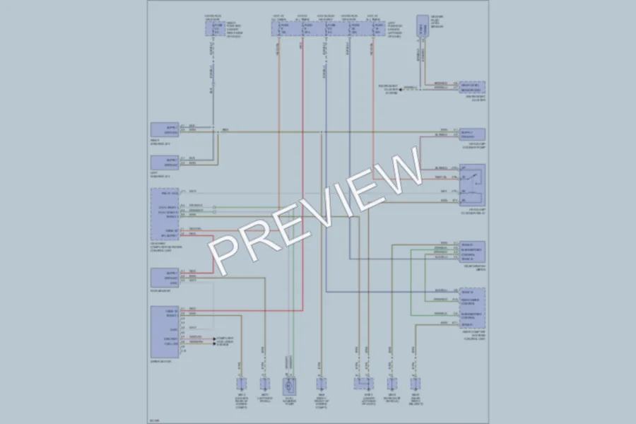 2005 Porsche Cayenne Wiper Washer wiring diagram preview