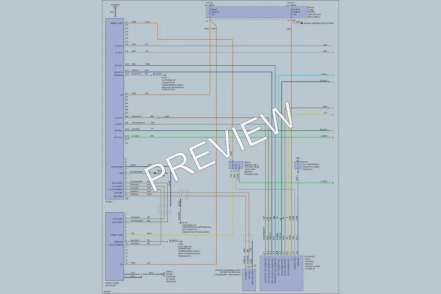 2005 Saab 97X Radio wiring diagram preview