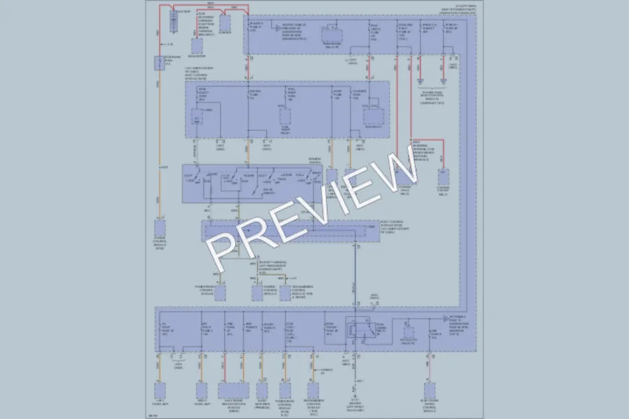 2005 Saturn ION1 Power Distribution wiring diagram preview
