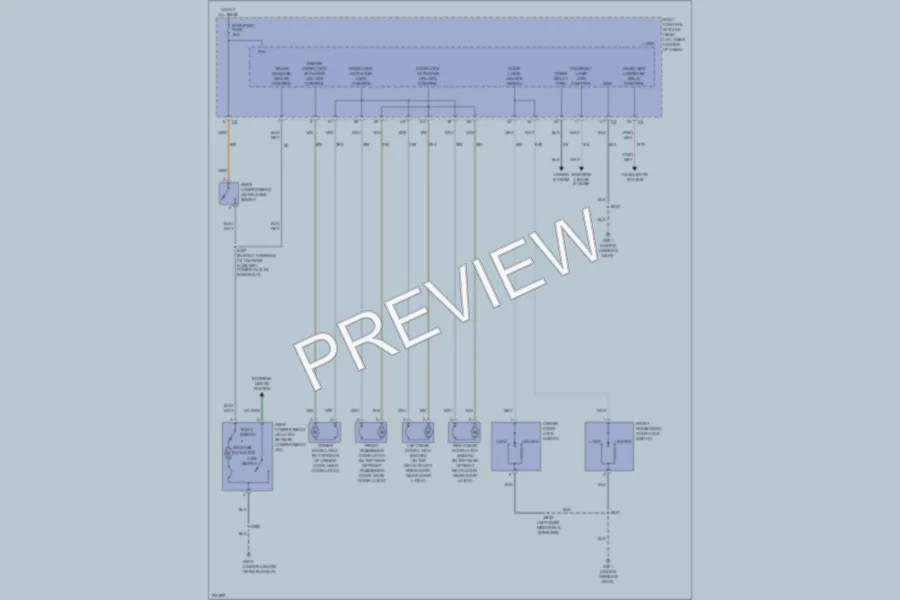 2005 Saturn ION2 Power Door Locks wiring diagram preview