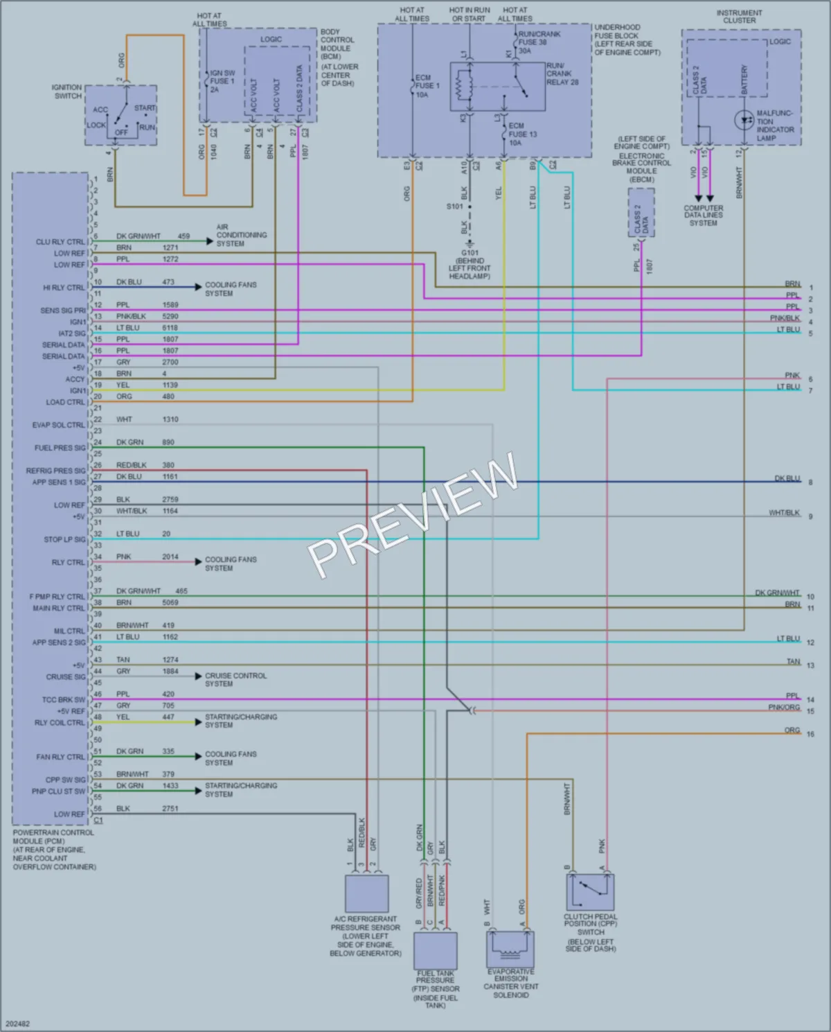 2005 Saturn IONRedLine Engine Performance wiring diagram preview