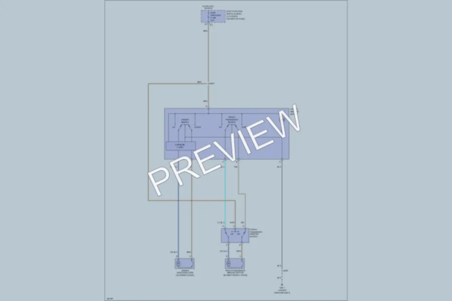 2005 Saturn IONRedLine Power Windows wiring diagram preview
