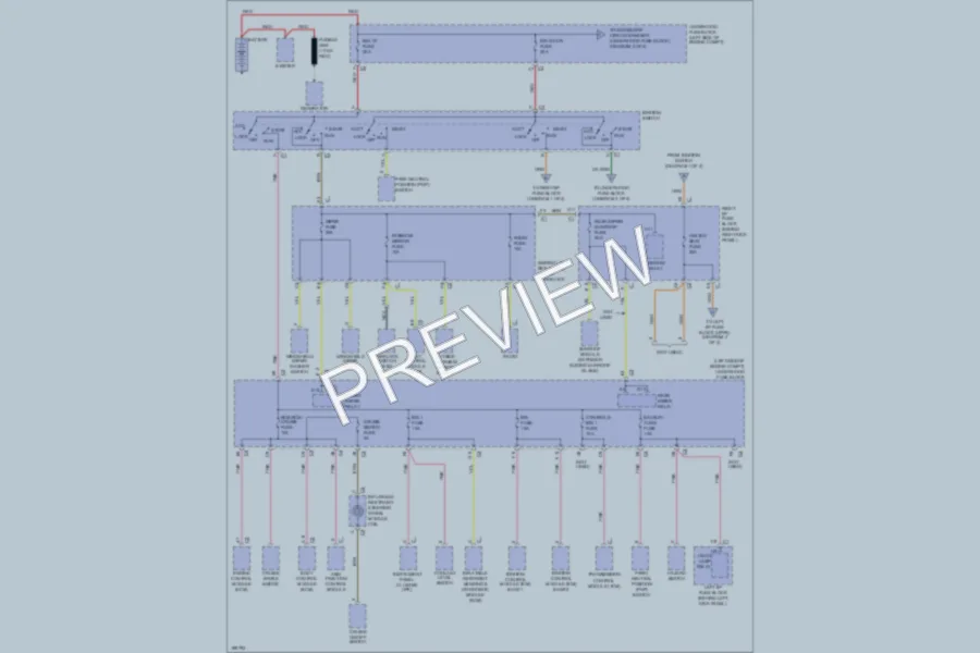 2005 Saturn L300 Power Distribution wiring diagram preview