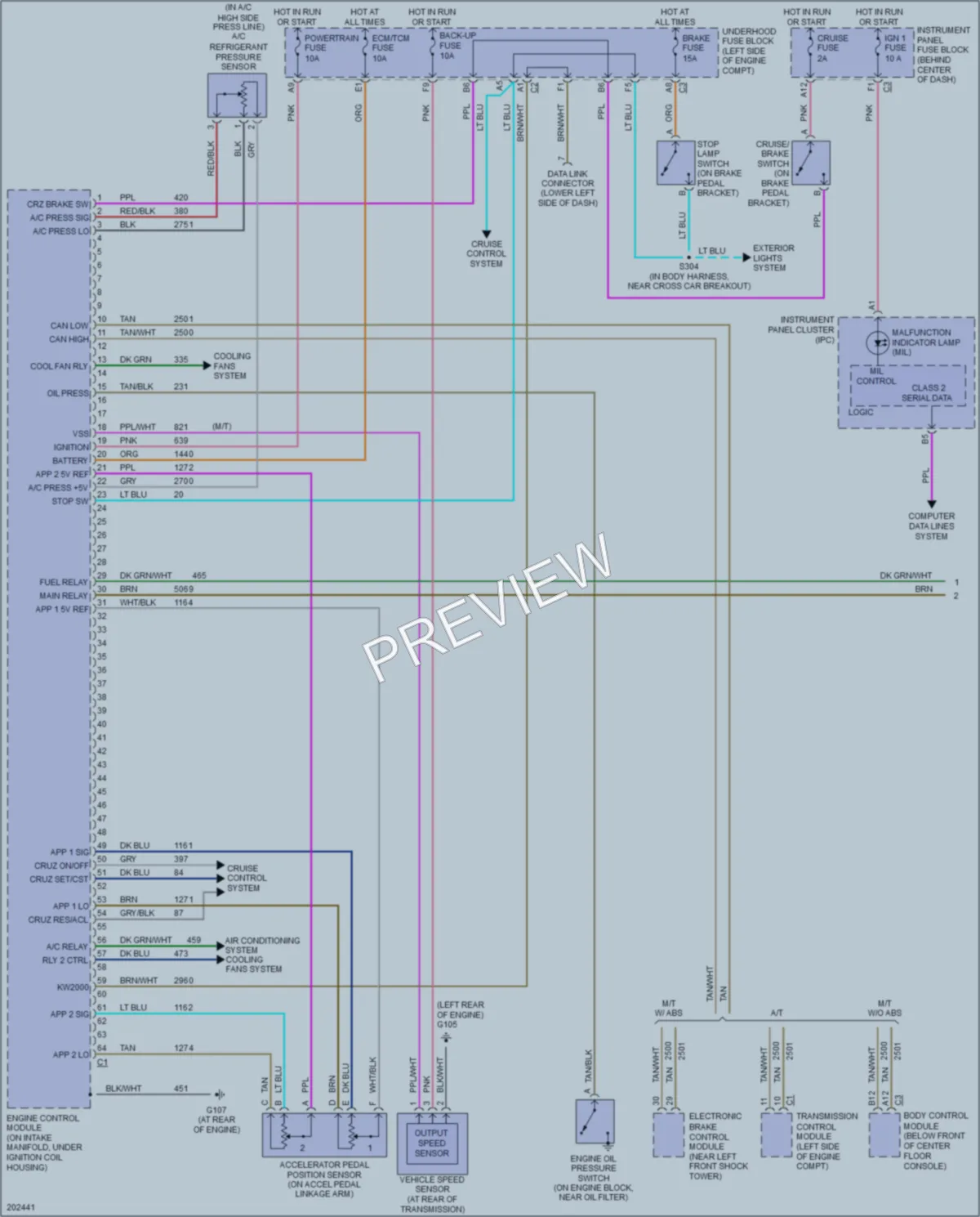 2005 Saturn VUE Engine Performance wiring diagram preview