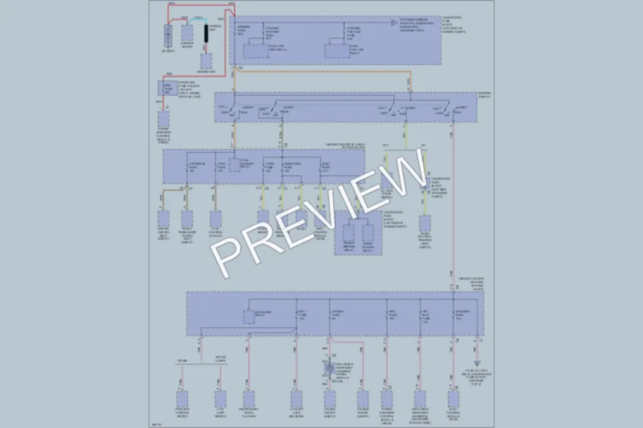 2005 Saturn VUE Power Distribution wiring diagram preview