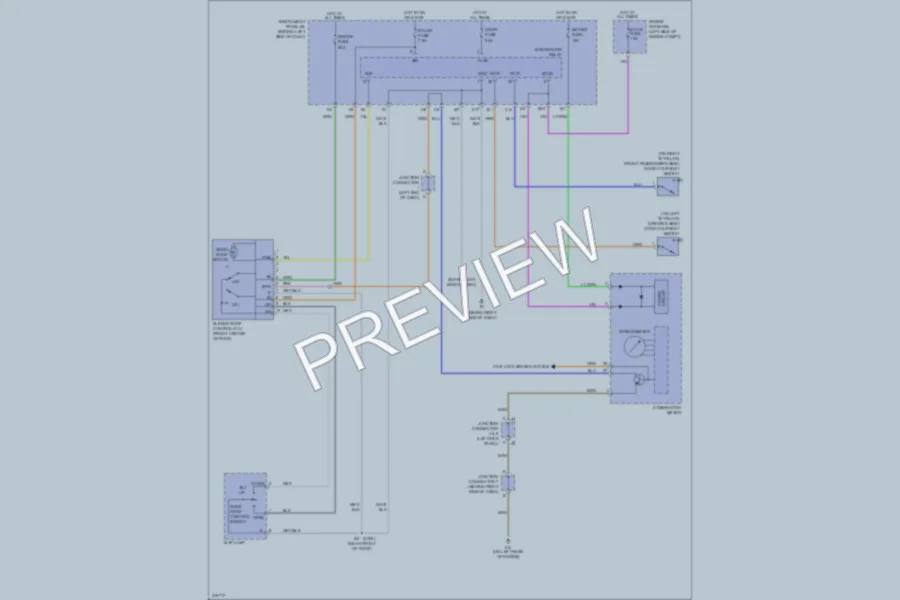 2005 Scion tC Power Top Sunroof wiring diagram preview
