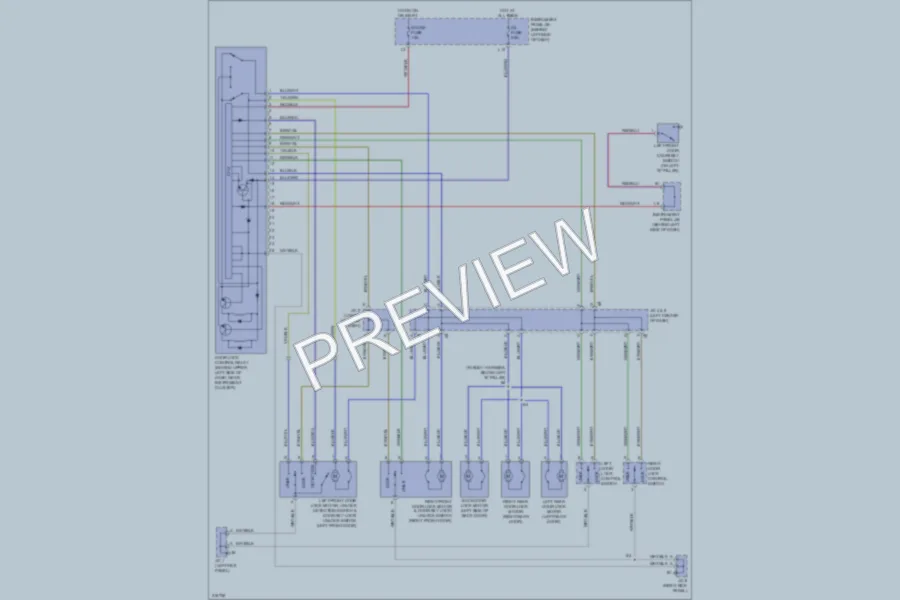 2005 Scion xA Power Door Locks wiring diagram preview