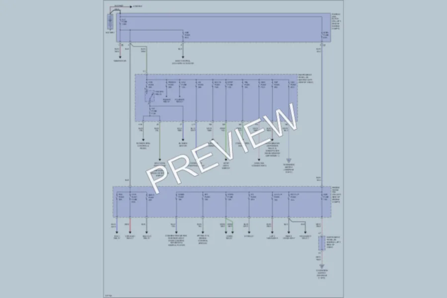 2005 Scion xB Power Distribution wiring diagram preview