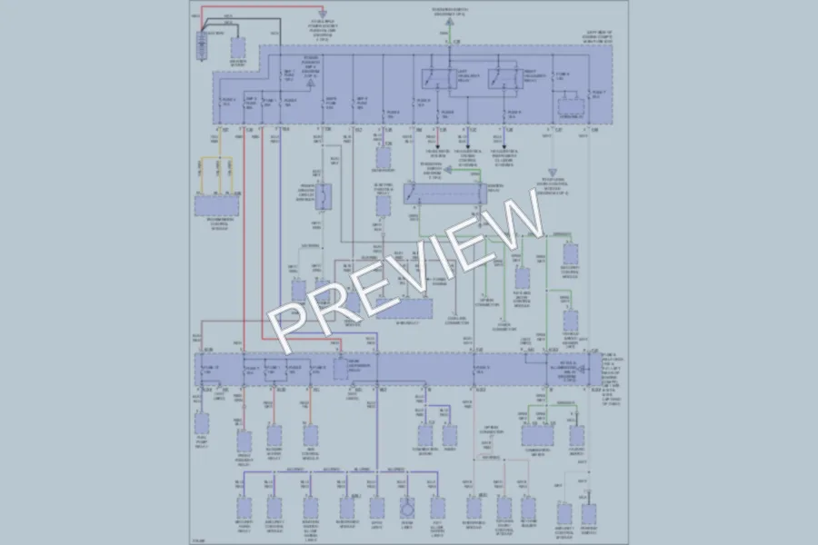 2005 Subaru Baja Power Distribution wiring diagram preview