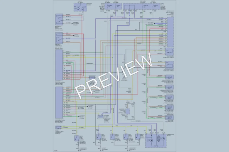 2005 Subaru Forester Anti Theft wiring diagram preview