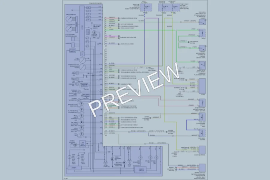 2005 Subaru Forester Instrument Cluster wiring diagram preview
