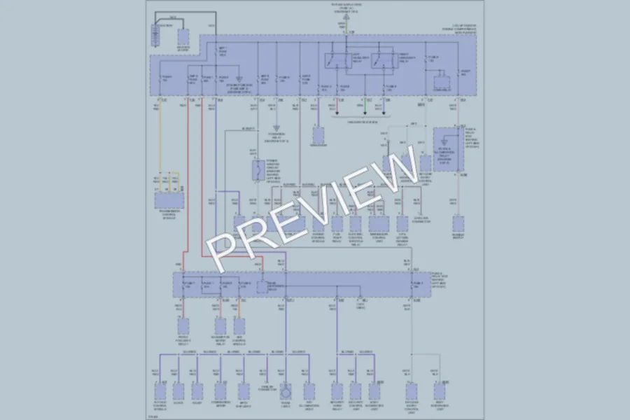 2005 Subaru Forester Power Distribution wiring diagram preview