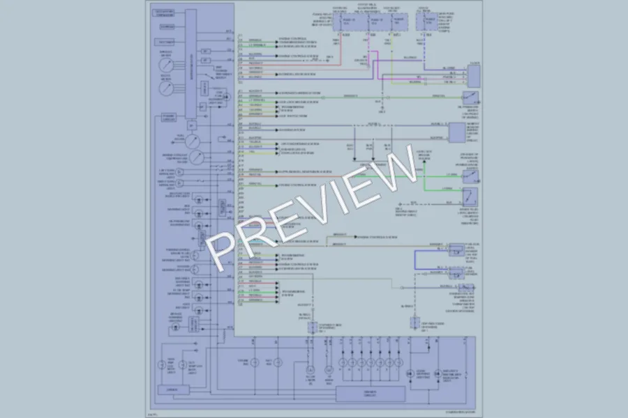 2005 Subaru Impreza Instrument Cluster wiring diagram preview