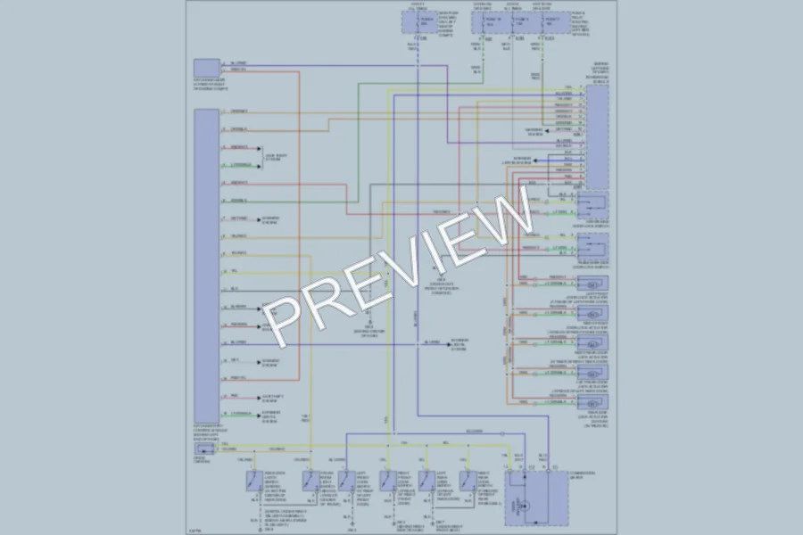 2005 Subaru Impreza Power Door Locks wiring diagram preview