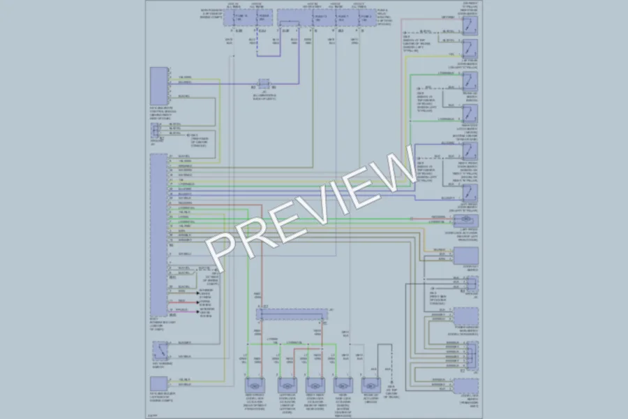 2005 Subaru Outback Power Door Locks wiring diagram preview