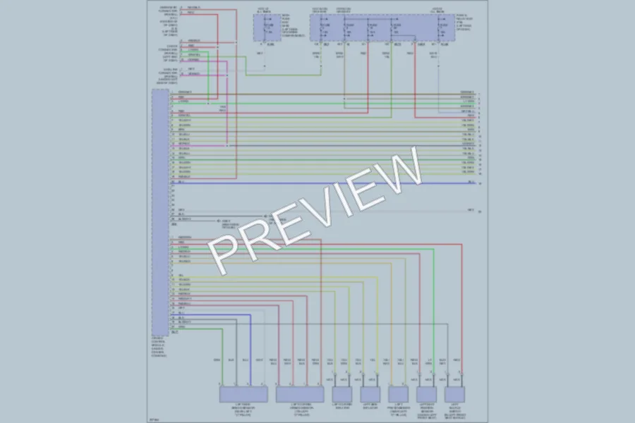 2005 Subaru Outback Supplemental Restraints wiring diagram preview