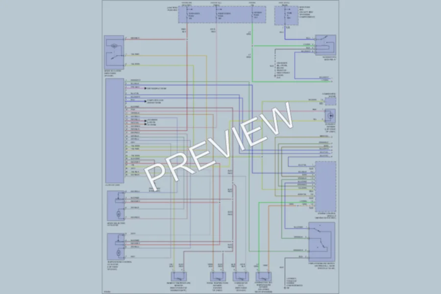 2005 Suzuki Aerio Air Conditioning wiring diagram preview