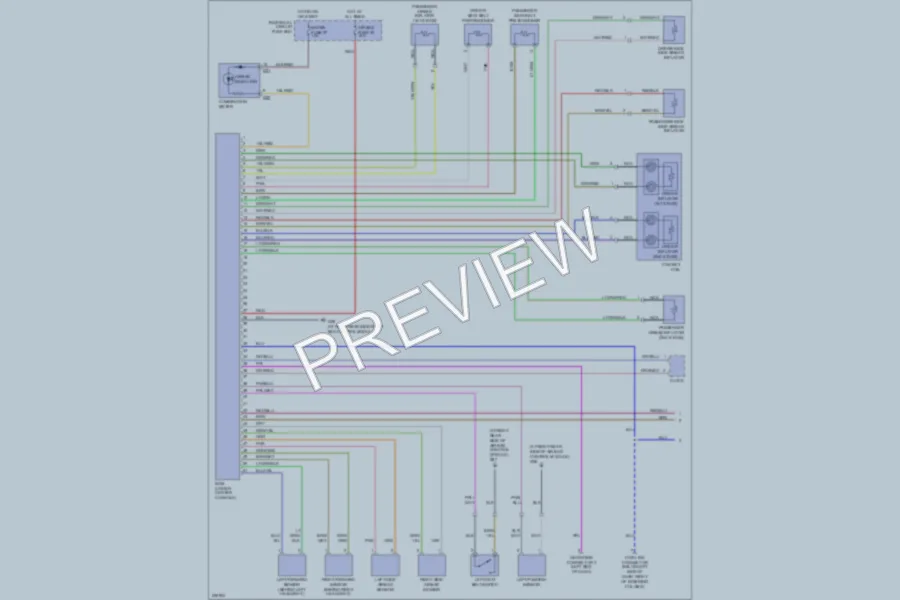 2005 Suzuki Aerio Supplemental Restraints wiring diagram preview