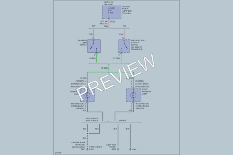 2005 Suzuki Forenza Exterior Lights wiring diagram preview