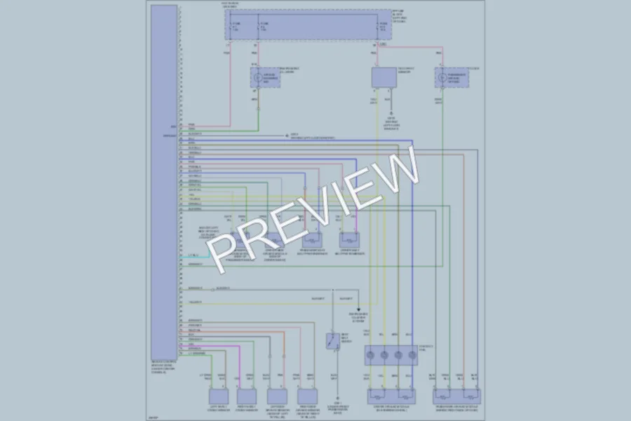 2005 Suzuki Forenza Supplemental Restraints wiring diagram preview