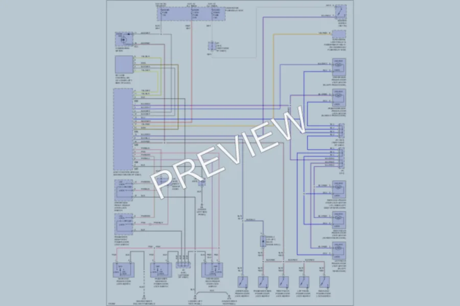 2005 Suzuki GrandVitara Power Door Locks wiring diagram preview