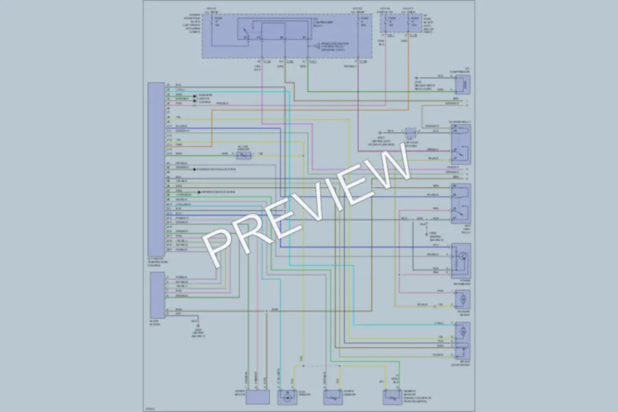 2005 Suzuki Verona Air Conditioning wiring diagram preview