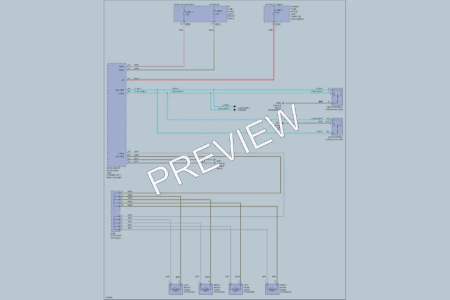 2005 Suzuki Verona Power Door Locks wiring diagram preview