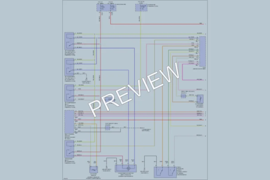 2005 Suzuki XL7 Air Conditioning wiring diagram preview