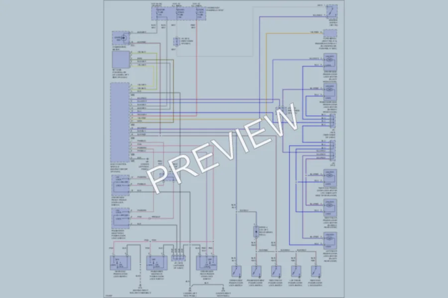 2005 Suzuki XL7 Power Door Locks wiring diagram preview