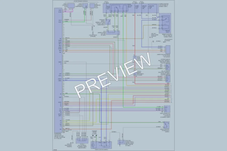 2005 Toyota 4Runner Electronic Suspension wiring diagram preview