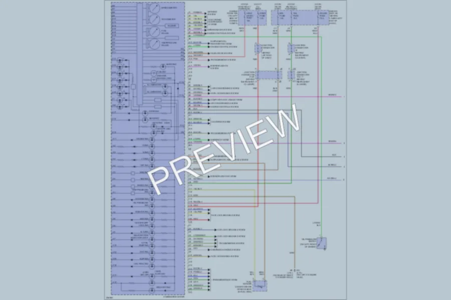 2005 Toyota 4Runner Instrument Cluster wiring diagram preview